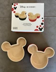 Disney Le Creuset Stoneware 2 Piece Mickey Mouse Ramekin Black & Red Nib. Fixed Price $50.00.