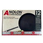 Anolon Hard-anodized 12 Inch Round Griddle Pan High Heat Nonstick Meyer Black. Fixed Price $44.49.
