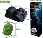 Food Safe Silicone Skull Cake Mold, Ice Large Baking Pan New. Fixed Price $15.00.