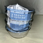 Anchor Hocking Clear Glass Oval Set Of 4 10OZ Ramekins Custard Cups 82269 Usa. Fixed Price $13.00.