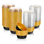 100 Pack 8 Oz Disposable Ramekins With Lids, Creme Brulee Dessert Cupcake Ram.... Fixed Price $40.04.