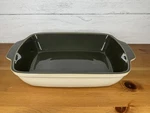 Denby Smokestone Oblong Roaster Baking Dish England Stoneware Oven Table 12. Fixed Price $43.41.