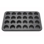 Winco AMF-24MNS Carbon (24) 1-1/2 Ounce Cups Mini Muffin Pan. Fixed Price $35.33.