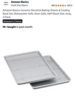 Amazon Basics Ceramic Nonstick Baking Sheets & Cooling Rack Set, 2-PACK, Gray. Fixed Price $15.99.