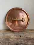 Gorgeous Heavy Copper Pan Lid With Brass Handle - 34CM. Fixed Price $225.00.