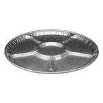 Handi-foil Of America? Aluminum Lazy Susan, 18 Dia, 6 Compartments, Silver, 25/C. Fixed Price $97.44.