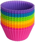12 Silicone Cupcake Reusable Baking Muffin Liners Chocolate Candy Mold. Fixed Price $6.25.