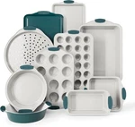 Country Kitchen Nonstick Stackable Bakeware Set - Heavy Duty, 10 Pcs, Sage. Fixed Price $117.17.