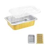 9"X 6.5" Sturdy Aluminum Foil Pans With Lids (5 Pack), 2X Thicker Heavy Duty .... Fixed Price $23.84.