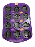 Halloween Cookie Non Stick Pan 12 Cavity Wilton Mini Ghost Bat New. Fixed Price $29.99.
