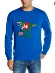 New Alex Stevens Men's T-rex Dinosaur Work Day Christmas Sweater, Sz.. Fixed Price $19.99.
