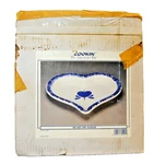 Cookin' The American Way Stoneware Heart Pie Baker Dish Vintage T2772. Fixed Price $39.99.