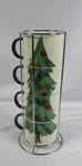 Tree Stacking Mug Set Of 4 Holiday Christmas Cups. Fixed Price $27.00.