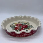 The Pioneer Woman Vintage Floral 9 Ruffle Top Stoneware Bake & Serve Pie Plate. Fixed Price $20.99.