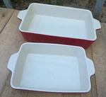 Sweejar Ceramic Bake Dish Rectangular Small Baking Pan With Double Handles Lot 2. Fixed Price $23.99.