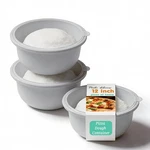 Fehnag 3PCS Stackable Silicone Pizza Dough Proofing Proving Containers With L.... Fixed Price $33.64.