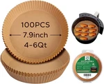100PCS Air Fryer Liners For Ninja 4-8QT Disposable Non-stick Parchment Paper. Fixed Price $20.99.