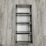 Chicago Metallic 4 Strap Bread Loaf Baking Pan Storage Made Usa. Fixed Price $39.95.