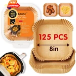 Urbanair 8-INCH Square 125PCS Fryer Paper Liners, Brown. Fixed Price $17.99.