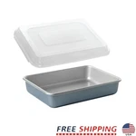 Nonstick Aluminum Baking Pan Set W/ Lid 9X13 Dual Color Kitchen Bakeware New. Fixed Price $32.79.