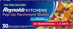 Reynolds Kitchens Pop-up Parchment Paper Sheets, 30 Count, Fits Standard Baking. Fixed Price $6.97.