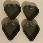 Set Of 4 Small Metal Heart Shaped Cake Pans X Nonstick Bakeware Unbranded. Fixed Price $16.00.