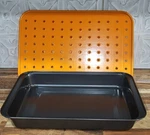 2 Pc. Set Technique Orange Silicone Baking Roasting Boards & Pan. Fixed Price $24.95.