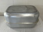 Royal Chef Aluminum Turkey Roasting Pan W/ Lid No. 125 Vintage With Rack. Fixed Price $45.00.