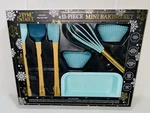 New Thyme & Table Festive Collection 11 Piece Teal Mini Silicone Baking Set. Fixed Price $15.99.