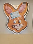 Vtg Wilton Bunny Rabbit Giant Cookie Pan Mold 2105-6205 Parties Easter Spring. Fixed Price $17.50.