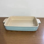 Creuset Casserole Baking Dish Stoneware Rectangular Pan Light Blue 13 X 10. Fixed Price $45.00.