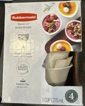 Rubbermaid 4 Pc. White Duralite 1-CUP Ramekin Bakeware. Fixed Price $19.57.