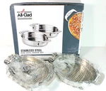 All-clad Mini Oval Baker Set Stainless Steel Pot Baking Roasting 59900 Pair New. Fixed Price $40.00.