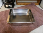 Revere Ware 2518, X Square Cake Pan Stainless 1985 Very Clean, Sits Flat. Fixed Price $33.95.