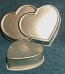 Wilton Lot Of 2- Dbl Heart & Top Tier. Fixed Price $13.75.