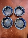 Set Of 4 Vancasso Stoneware Mini Baking/pie Dishes, Navy Blue. Fixed Price $29.95.