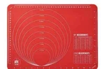 Art + Cook Red Silicone Baking Mat, Non Stick Surface 11.75" X 15.75". Fixed Price $18.99.