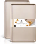 Hongbake 2 Pack Half Sheet Baking Pans,non Stick For Oven, 57% Thic. Fixed Price $44.79.