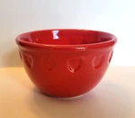 Chantal 90 15N Red Heart 3" Mini Mixing Bowl Ceramic 2005. Fixed Price $11.99.