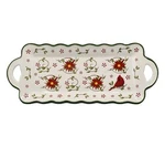 Temp-tations Seasonal 16" Elongated Platter Poinsettia. Fixed Price $34.99.