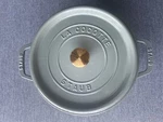 Staub La Cocotte 24 Round 4-QT Dutch Oven Enamel Cast Iron Graphite Gray France. Fixed Price $99.99.