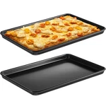 2 Pcs 17 Inch Grandma Style Pizza Pan Hard Rectangular Black Non Stick Sicili.... Fixed Price $51.52.