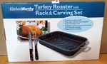 Kitchenworthy Roaster Rack + Carving Set (new). Fixed Price $15.00.