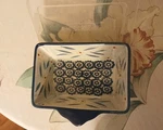 Blue Temptations By Tara Old World 10 Ounce Rectangular Ramekin KFI-712696. Fixed Price $19.95.