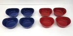 Set Of 4 Rachael Ray 3OZ. Ramekin Bakers Dippers Sauce Bowls-choice Red Or Blue. Fixed Price $18.00.
