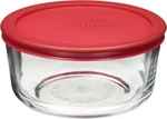 Anchor Hocking Classic Glass Food Storage Container With Lid, Red, 4 Cup. Fixed Price $17.25.