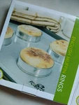 Fox Run Set Of 4 English Muffin Poached Egg Metal Rings New Box. Fixed Price $14.99.