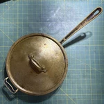 Vtg Cop-r-chef Copper Sauce/saute 11 4 Qt Pan With Lid All-clad. Fixed Price $130.00.