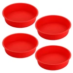 Bekith Pack 9" Silicone Round Inches Diameter X 2 1/4 Deep, Red. Fixed Price $20.41.