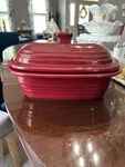 The Pampered Chef Large Stoneware Covered Deep Baker #5091 W/lid 3.1 QUART/3 Ltr. Fixed Price $59.99.